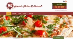 Desktop Screenshot of malarasitalianrestaurant.com